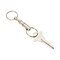 Detachable Key Chains with Quick Release Snaplock, Dual Sided (Silver, 12 Pack)